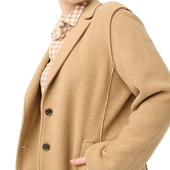 NEW / J.Crew Factory Boiled wool-blend topcoat - Picture 8 of 8